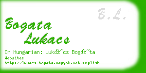 bogata lukacs business card